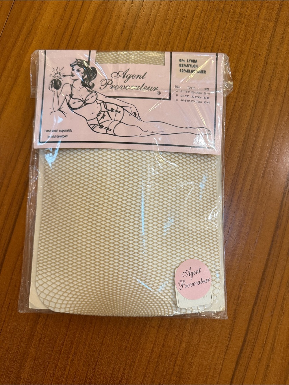 Agent Provocateur Neutral Beige Fishnets